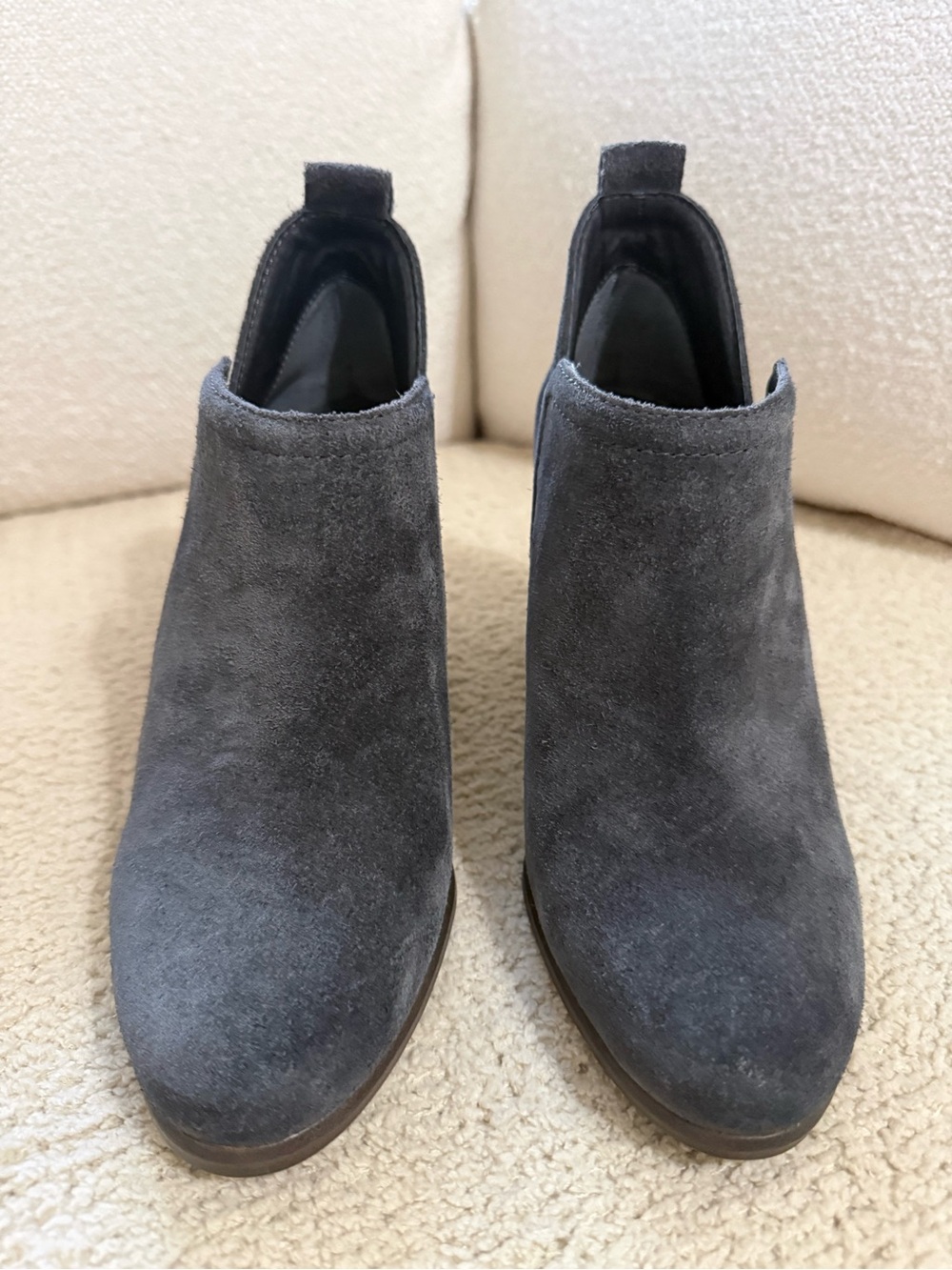 Vince Camuto Charcoal Suede Ankle Booties